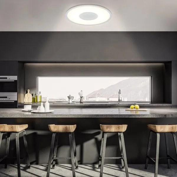 Telefunken 320104TF - Plafonieră LED RGBW dimmabilă, 21W, 230V, 3000-6500K, cu telecomandă