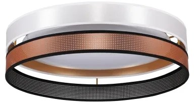 Duolla- Plafonieră LED ROLLER DUO SHINY LED/24W/230V d. 45 cm alb/cupru