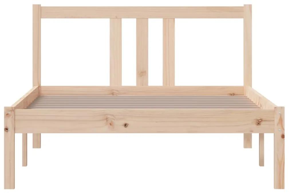 Cadru de pat, 100x200 cm, lemn masiv de stejar Maro, 100 x 200 cm