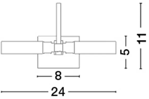 Aplica de perete pentru baie IP44 Dritto NVL-71606601