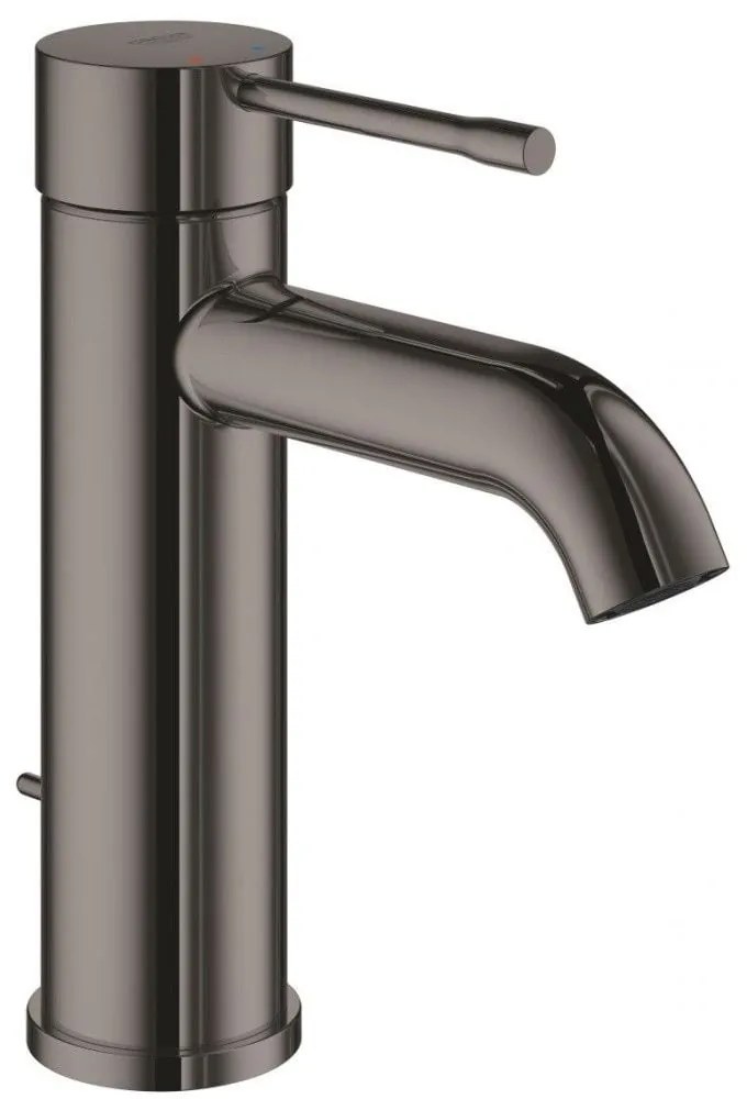 Baterie lavoar antracit Grohe Essence, S cu ventil pop-up