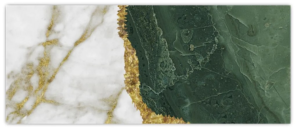 Tablou - Marmură verde N⁰3 (120x50 cm)
