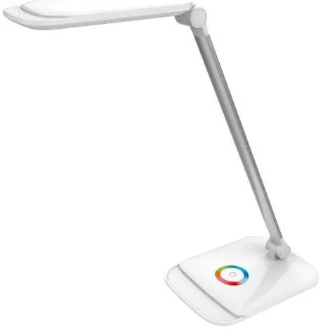 Lampă de masă Platinet 18 W, modul de noapte + USB, alb