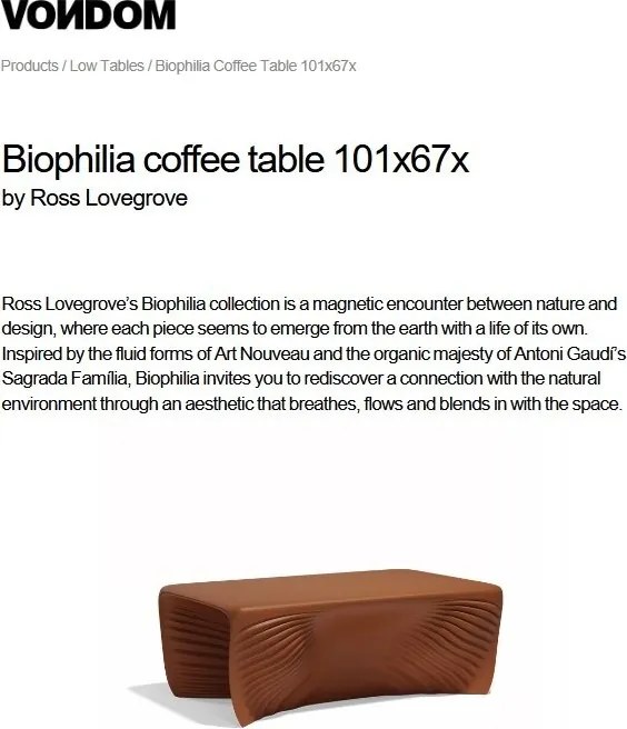 Masuta cafea exterior / interior design modern premium BIOPHILIA