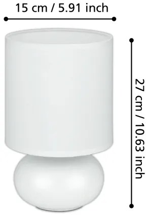 Eglo 93046 - Lampa de masa TRONDIO 1xE14/40W/230V