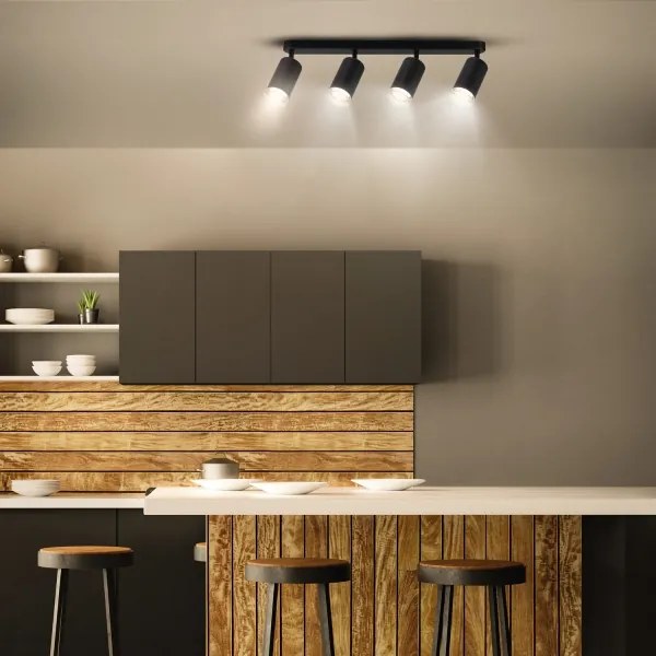 Spot pentru baie Brilagi SELE 4xGU10/30W/230V IP44 negru