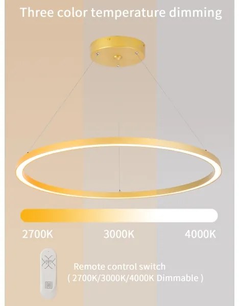 Immax NEO 07159-G80 - Lustr LED FINO 60W 230V Tuya auriu + DO dimabil