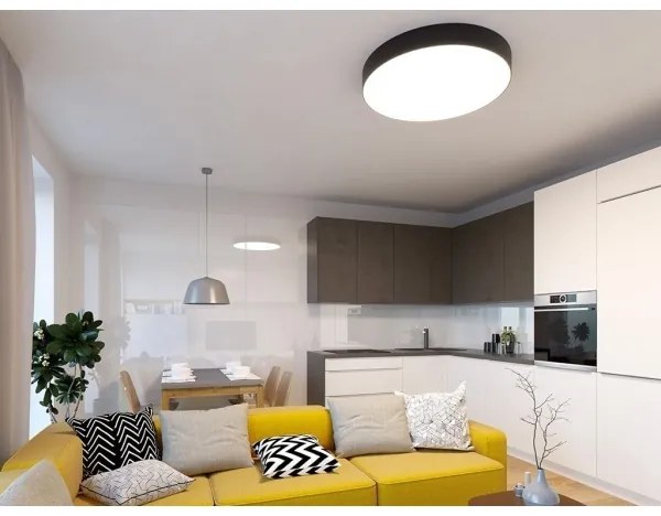 LED2 - Lampă plafon MONO LED dimabilă 60W 230V 3000K/4000K negru
