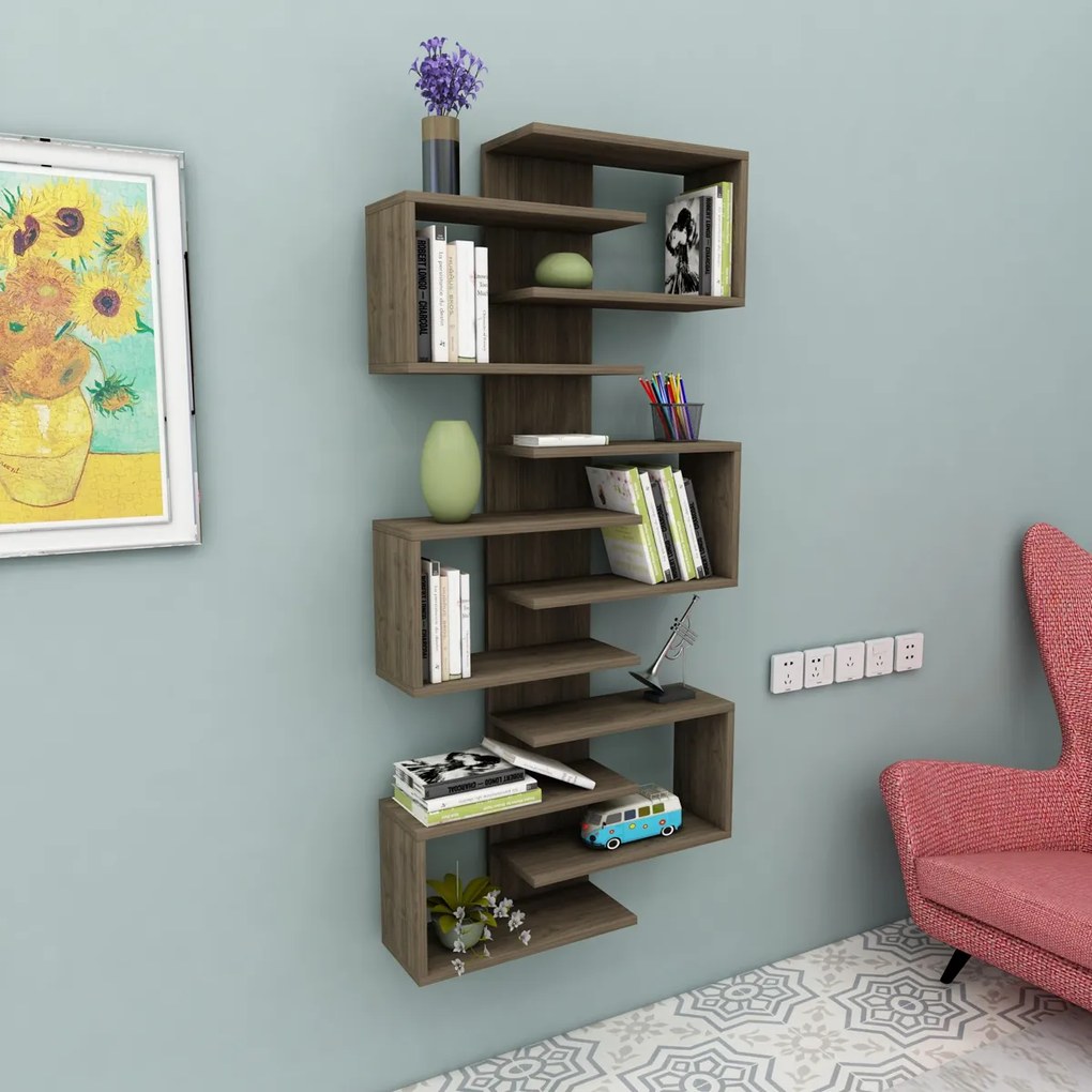 Bibliotecă Lotus Walnut