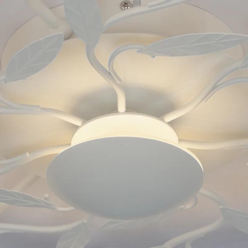 Lampă de plafon Art Deco albă în 3 trepte reglabilă - Bota