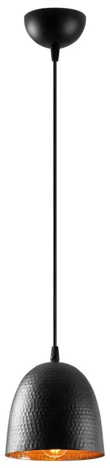 Lustră suspendată pe cablu TATTOO, 1x E27/40W/230V, Ø 16 cm, negru