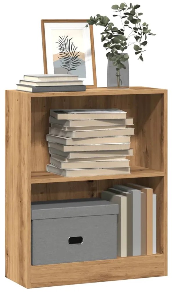 vidaXL Bibliotecă, stejar artizanal, 60x24x76cm, lemn prelucrat