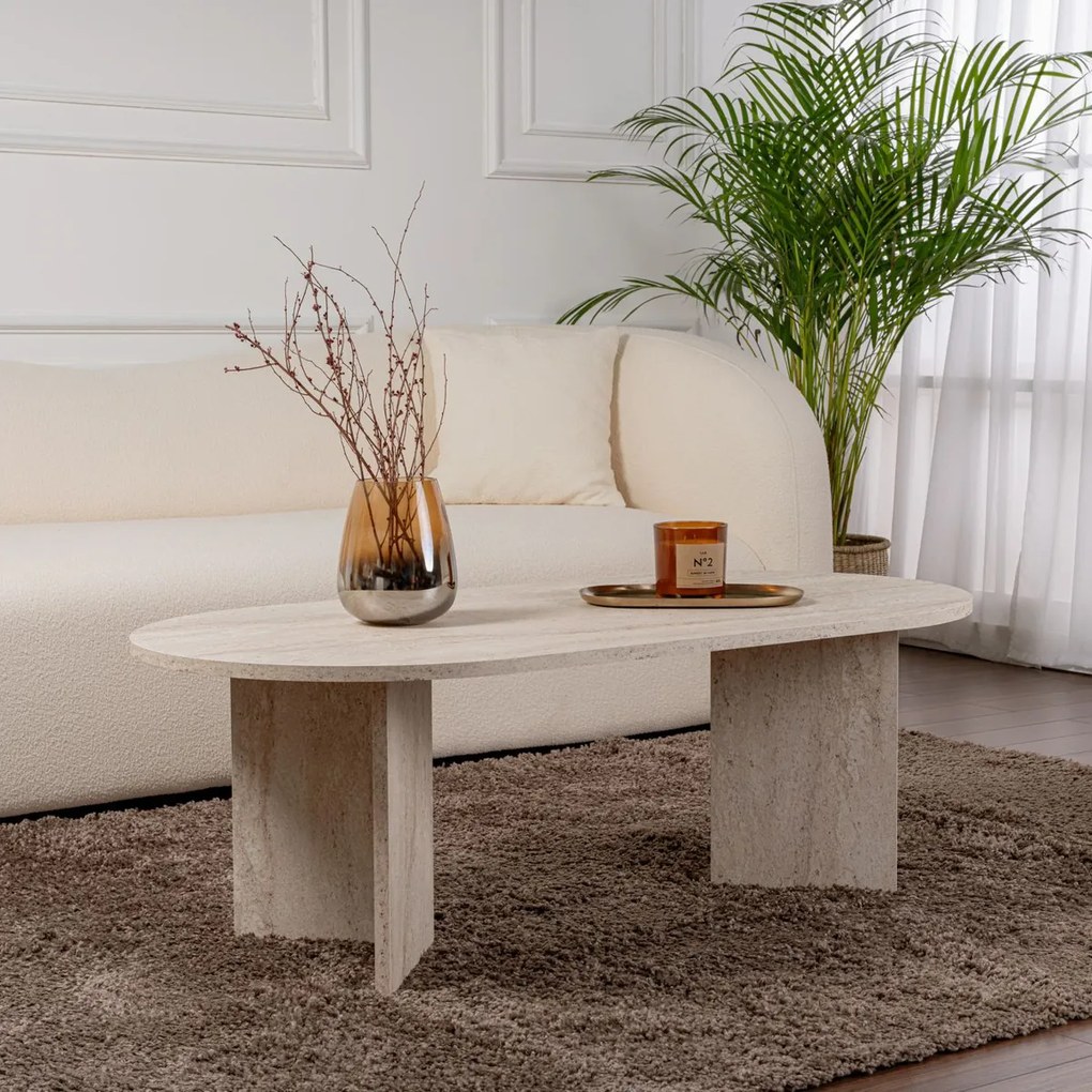 Masă de cafea Sable Travertine