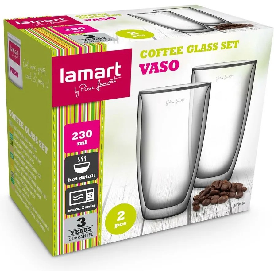 Lamart LT9010 set pahare Coffee Vaso, 230 ml, 2buc.