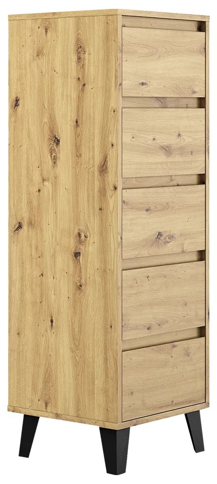 Comodă BOGAN 5S40, stejar Artisan