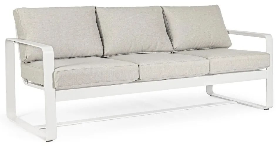 Canapea de grădină albă din aluminiu Merrigan – Bizzotto