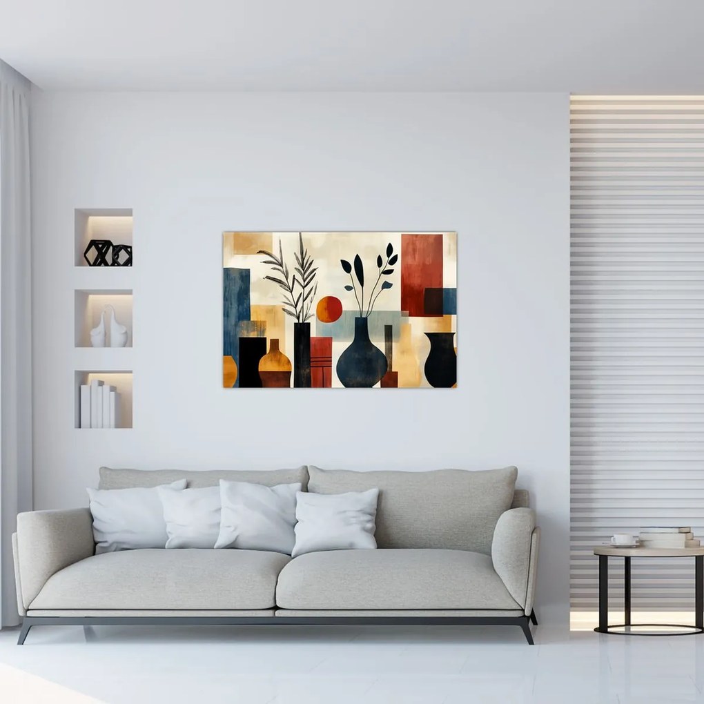 Tablou - Vaze cubiste (90x60 cm)