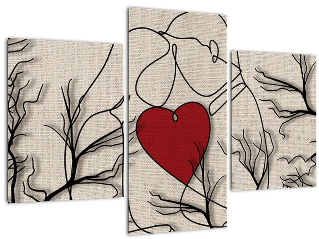 Tablou - Pereche îndrăgostită (90x60 cm)