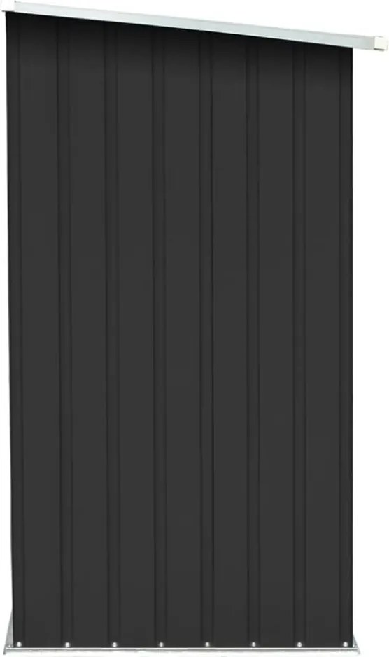 Magazie pentru lemn, antracit/alb, 163x82x160 cm, DARYL TIP 1