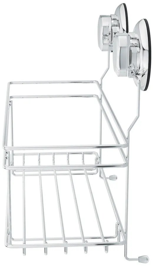 Raft pentru baie argintiu autoadeziv din metal Bestlock Bath – Compactor