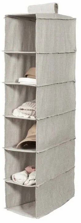 Organizator de haine agatat 30 x 18 x 94 cm, gri