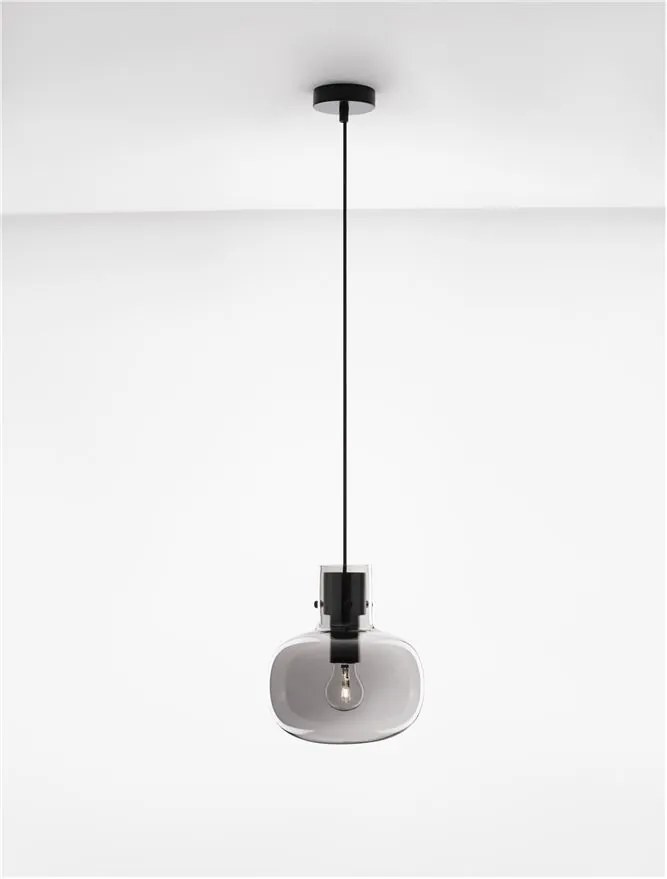 Lustra, Pendul design modern CINZIA fumuriu, 22cm