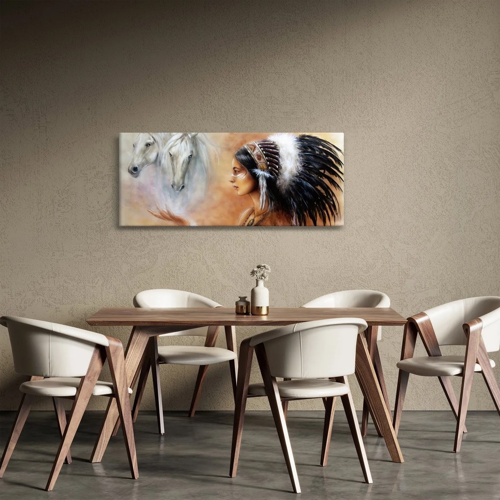 Tablou - Farmecele indienilor (120x50 cm)