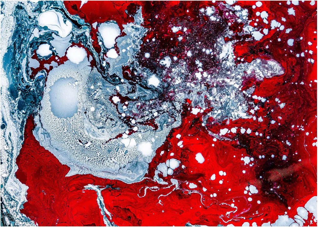 Tablou pe sticlă abstract (70x50 cm)