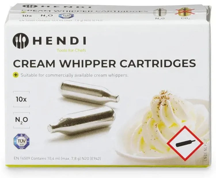 Set 10 capsule pentru sticla de frișcă Hendi