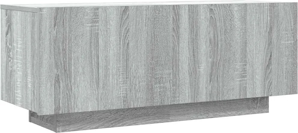 vidaXL Comodă TV, gri sonoma, 100x35x40 cm, lemn prelucrat