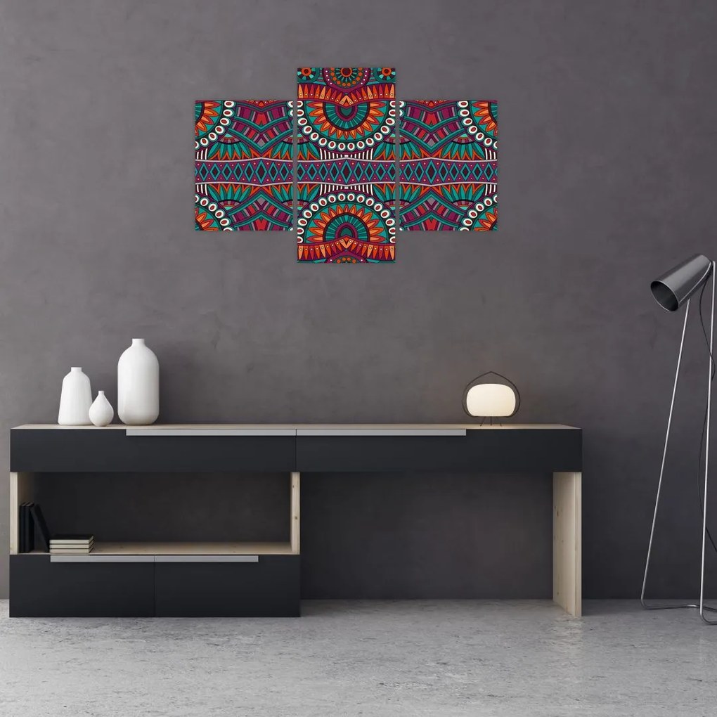 Tablou cu bastracție ornamentală (90x60 cm)