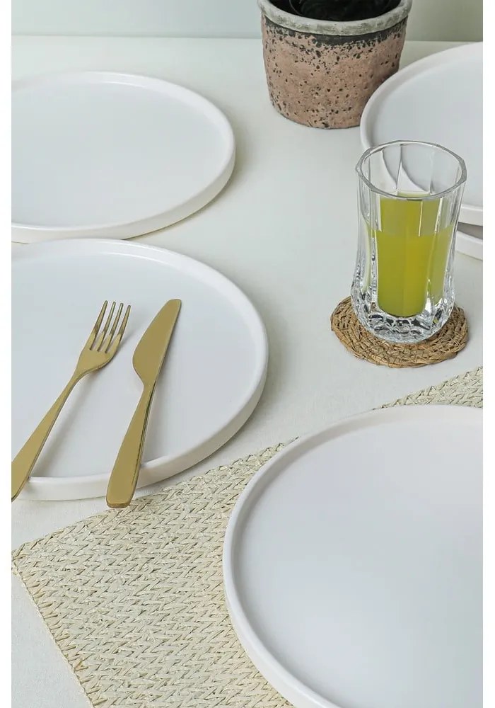 Farfurii albe 6 buc. din ceramică ø 27 cm – Hermia