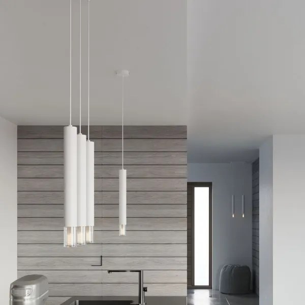 Lustră pe cablu VIZIER 3xG9/40W/230V albă Sollux SL.0959