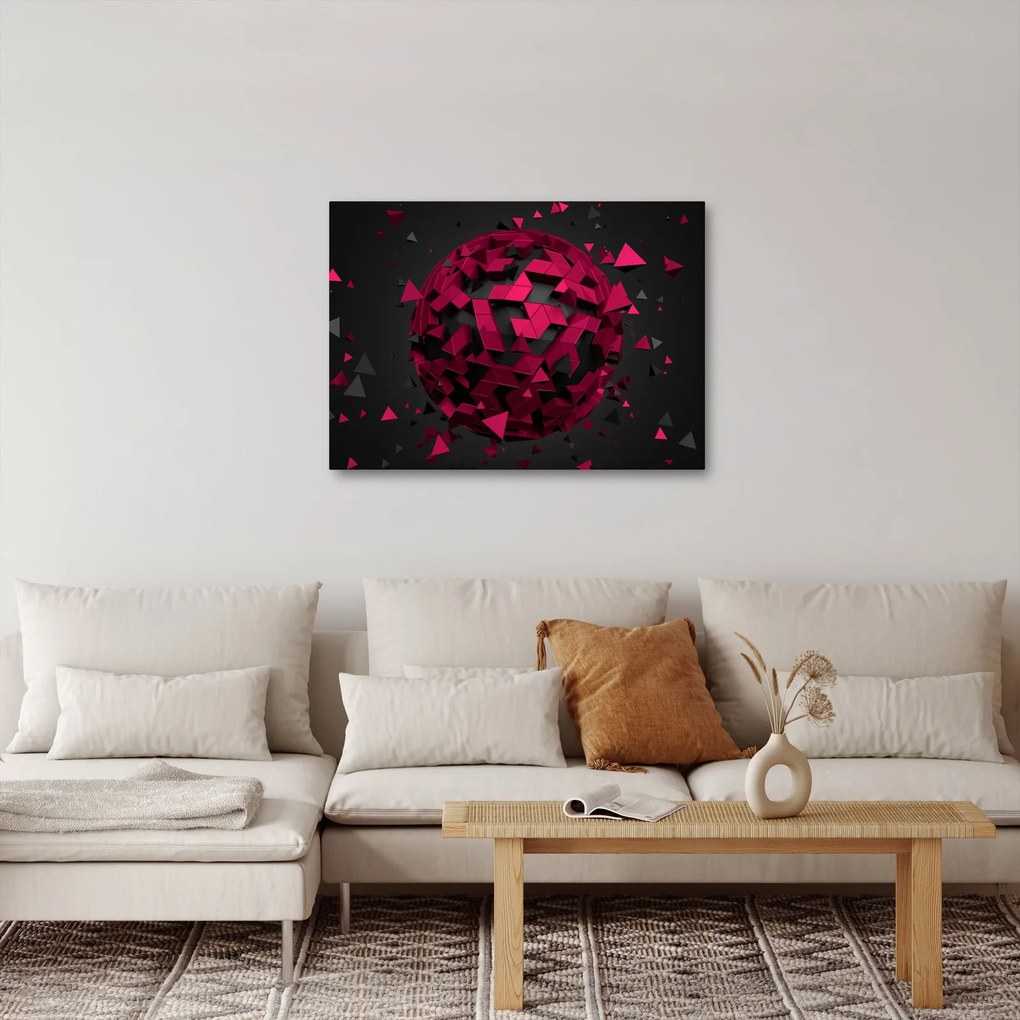 Tablou cu abstracție 3D (70x50 cm)