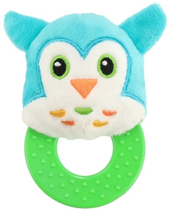 Baby Mix Baby pluș zornăitor cu teether Bufniță