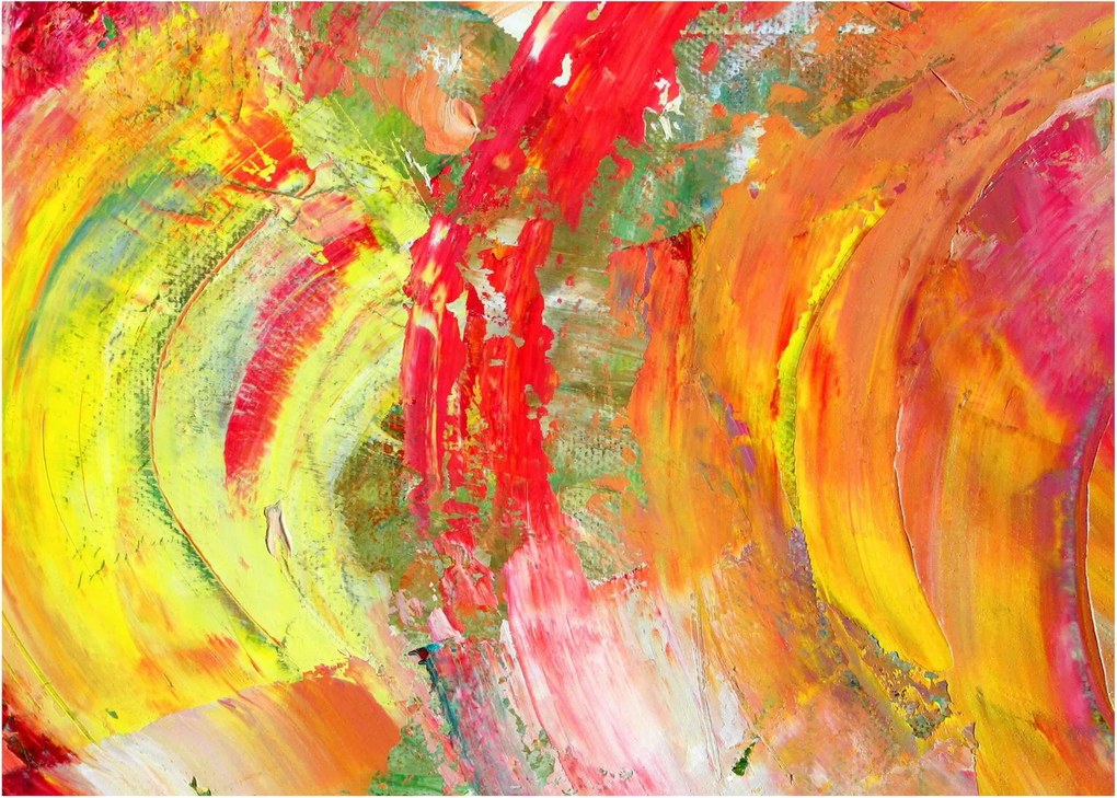 Tablou pe sticlă cu abstracție- pictura (70x50 cm)