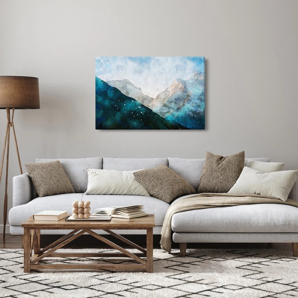Tablou - Munte desenat (90x60 cm)