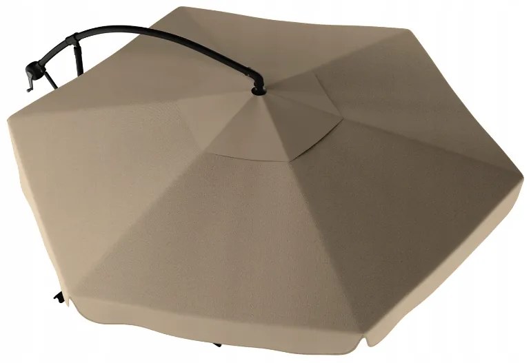 Umbrela de gradina pliabila LEVI 300 cm, bej-maro + ambalare gratuită