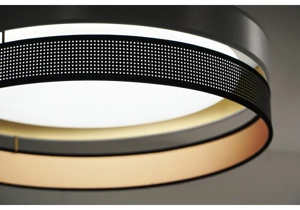 Duolla-Plafonieră LED ROLLER DUO SH. LED/24W/230V d. 45 cm argintiu/negru