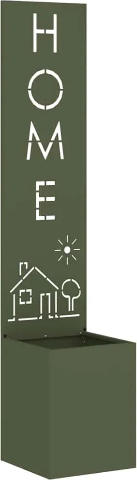 vidaXL Ecran de intimitate pentru grădină Olivengrønn 32 x 32 x 150 cm