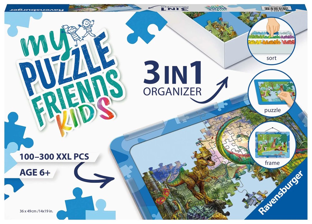 ORGANIZATOR ALBASTRU 3 IN 1 PENTRU PUZZLE - RAVENSBURGER (RVSPC13274)