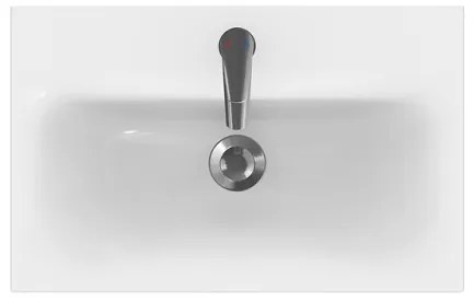 Cersanit S801-227-DSM - Dulap suspendat pentru baie cu lavoar MODUO SLIM, alb