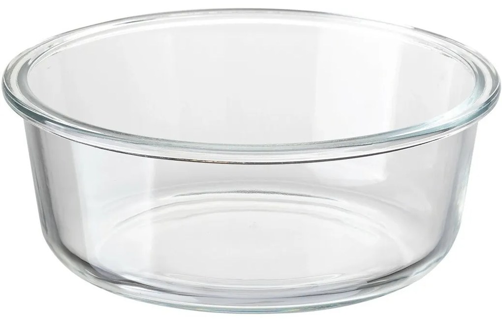 Recipient din sticlă cu capac din bambusFlorina Clavato , 640 ml, L