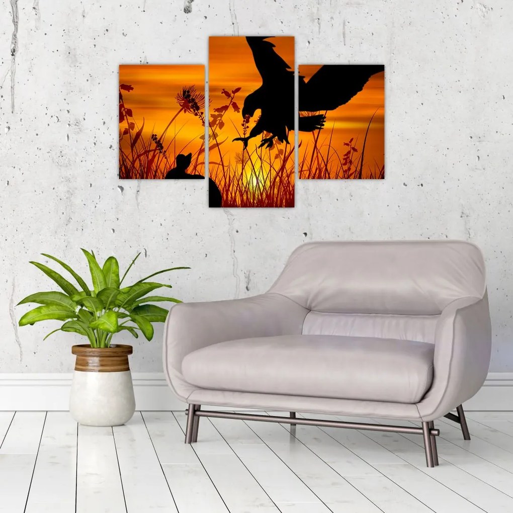 Tablou cu silueta prădătorului (90x60 cm)