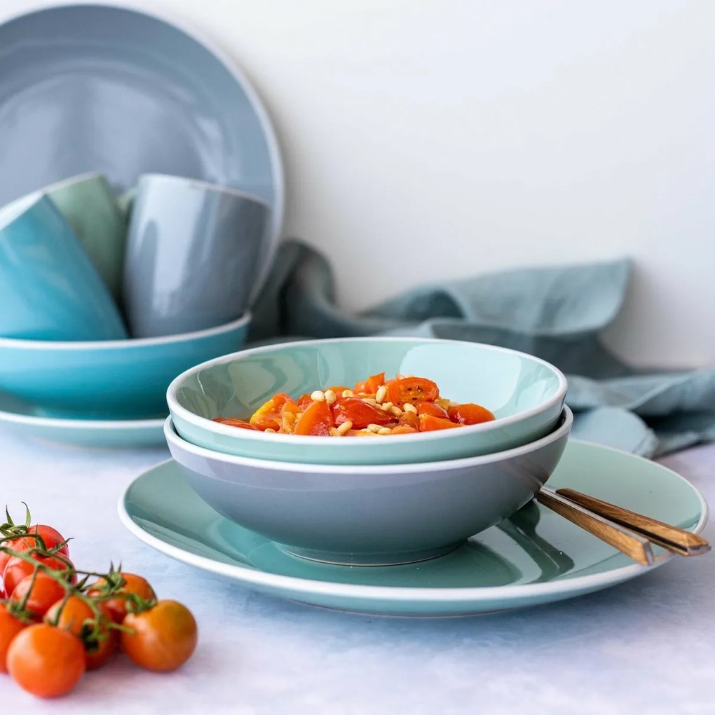 Mäser Set de veselă 24 piese ELISSA – albastru lucios