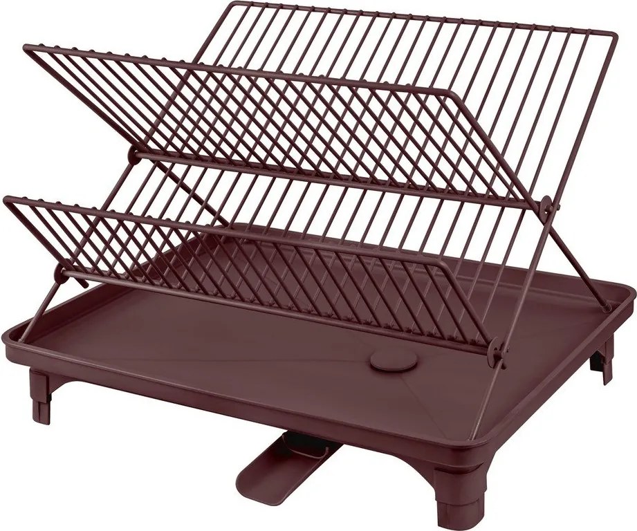 Scurgător de vase burgundy cu două nivele 42x29 cm Dry-It – Mette Ditmer Denmark