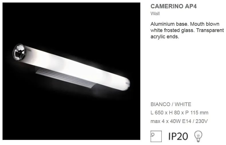 Aplica aluminium CAMERINO AP4 027104