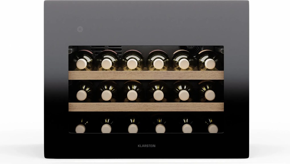 Klarstein Rhone 28 Uno frigider de vin, 28 sticle, Control LED, push-to-open, silențios