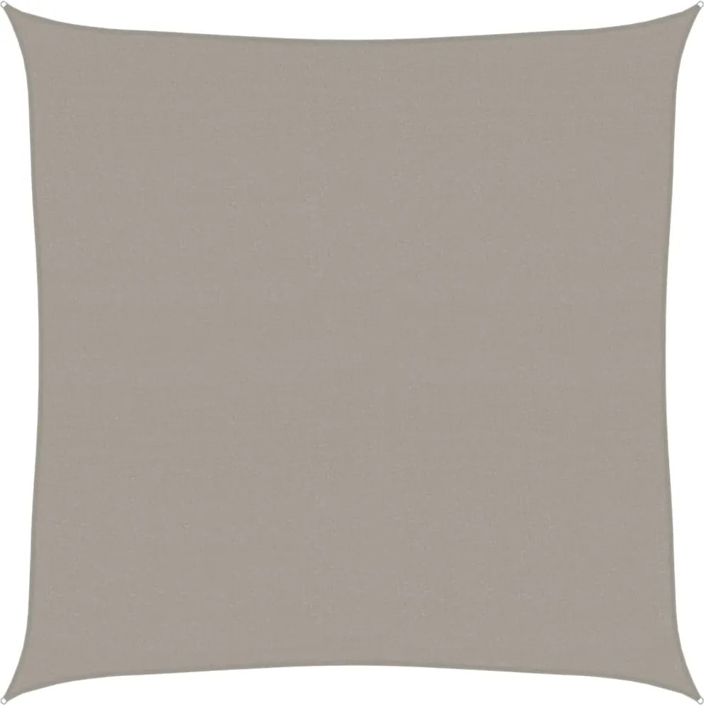 vidaXL Pânză parasolar, gri deschis, 7x7 m, pătrat, 160 g/m², HDPE