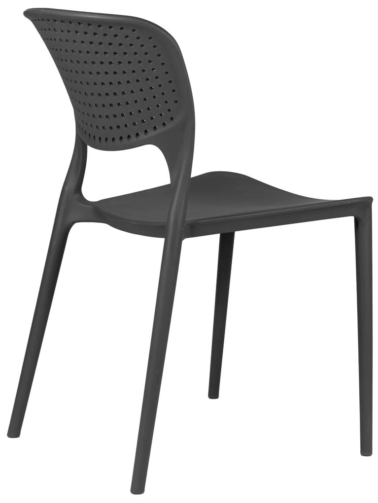TODO Gri (grafit/antracit) - SCAUN MODERN PENTRU BUCĂTĂRII, GRĂDINI, CAMERE DE CAFEA (FIXE)